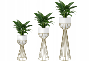 Stojan na kvety - Metalovestudio stojan na kvety 68 cm kovový